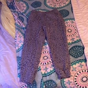 Leapord/cheetah print sweatpants